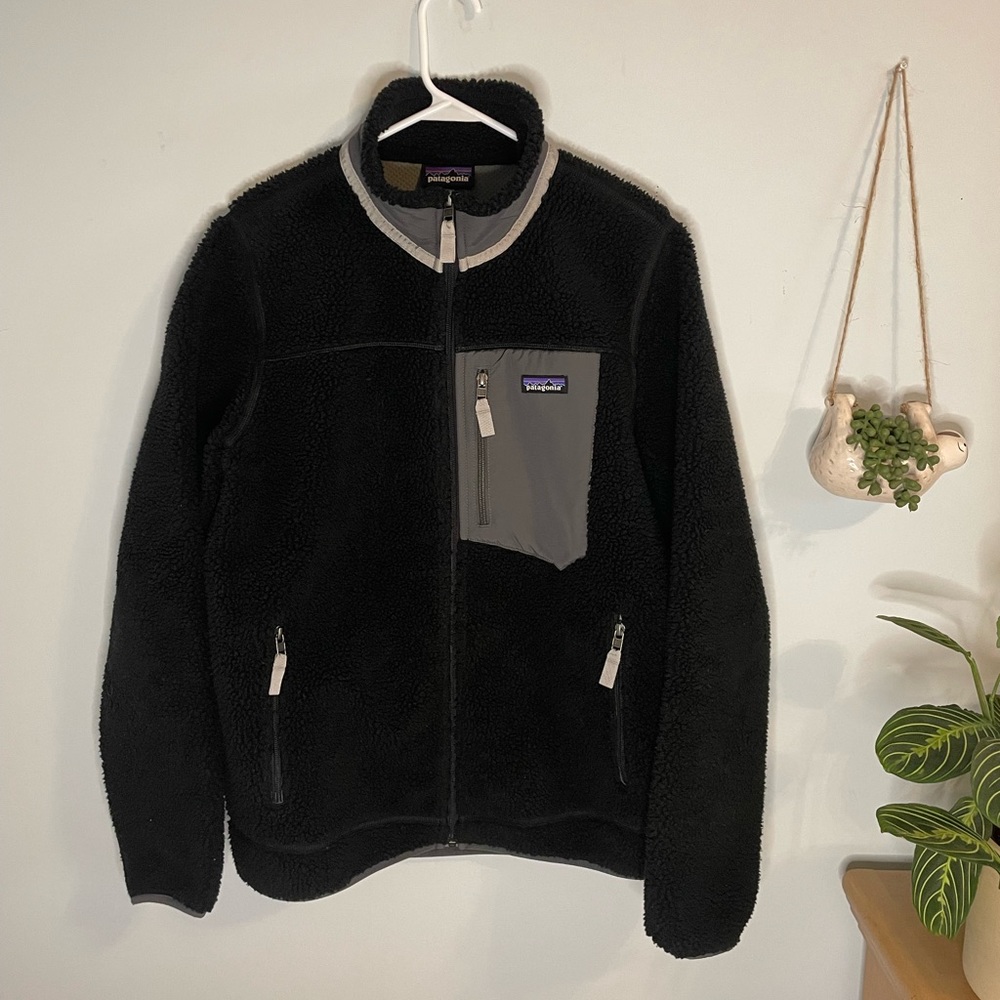 Patagonia Classic Retro-X Jacket Women black and grey with 3mm size L